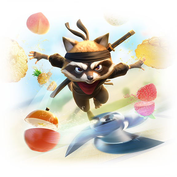 ภาพโปรโมตเกม Ninja Raccoon Frenzy